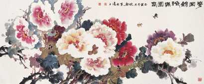 马欣乐 2005年作 满园春色 横幅